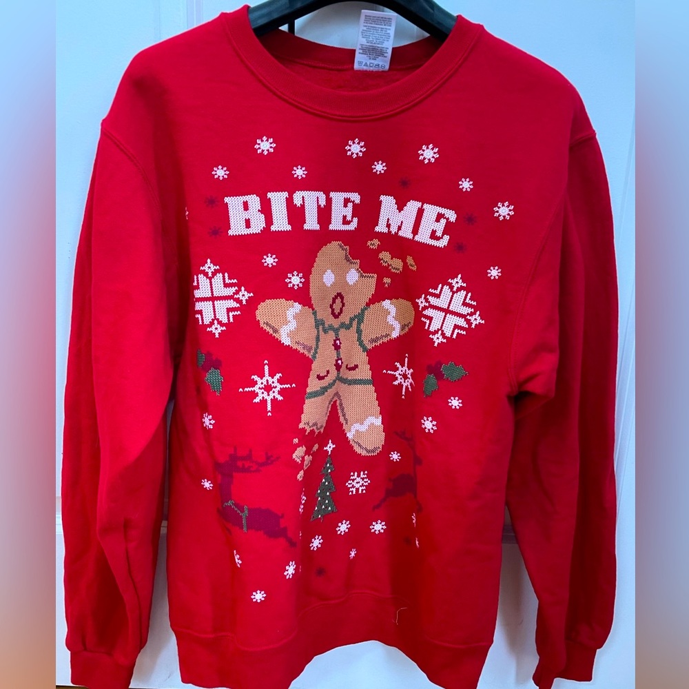 Jerzees, Adult Small, Holiday Party Sweatshirt, Cotton Blend, new without tags